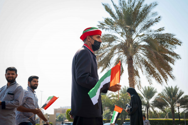 جامعة عجمان تحتفل بيوم العلم الإماراتي