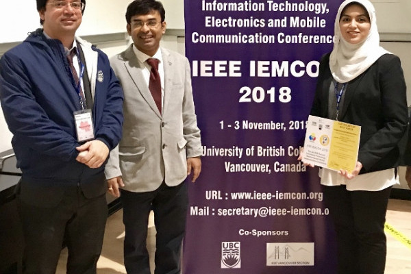 AU’s Team Wins Award at 9th IEMCON 2018