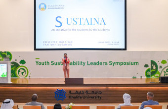 Ajman University Students Participate in the Youth Sustainability Leaders Symposium at Khalifa University