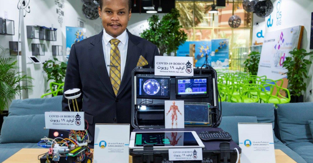 Ajman University Engineer Invents Robot to Help Detect COVID-19
