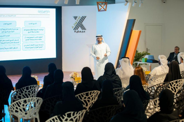 زيارة ميدانية لطلبة كلية القانون لحضور محاضرة من تنظيم دائرة الشؤون القانونية بحكومة عجمان