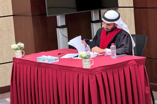 مناقشة رسالة الماجستير للطالب/ حميد سعيد الغفلي