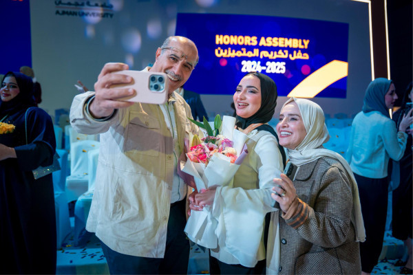 Ajman University Recognizes Excellence Across Its Academic Community and Strategic Partners at the 2024–25 Honors Assembly