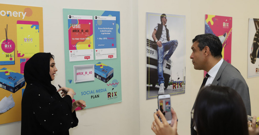 Graphic Design students design creative designs during their graduation exhibition