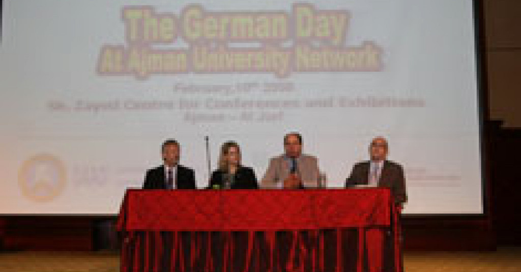 يوم ألماني في جامعة عجمان واتفاق على تدريس الألمانية بمركز التعليم المستمر