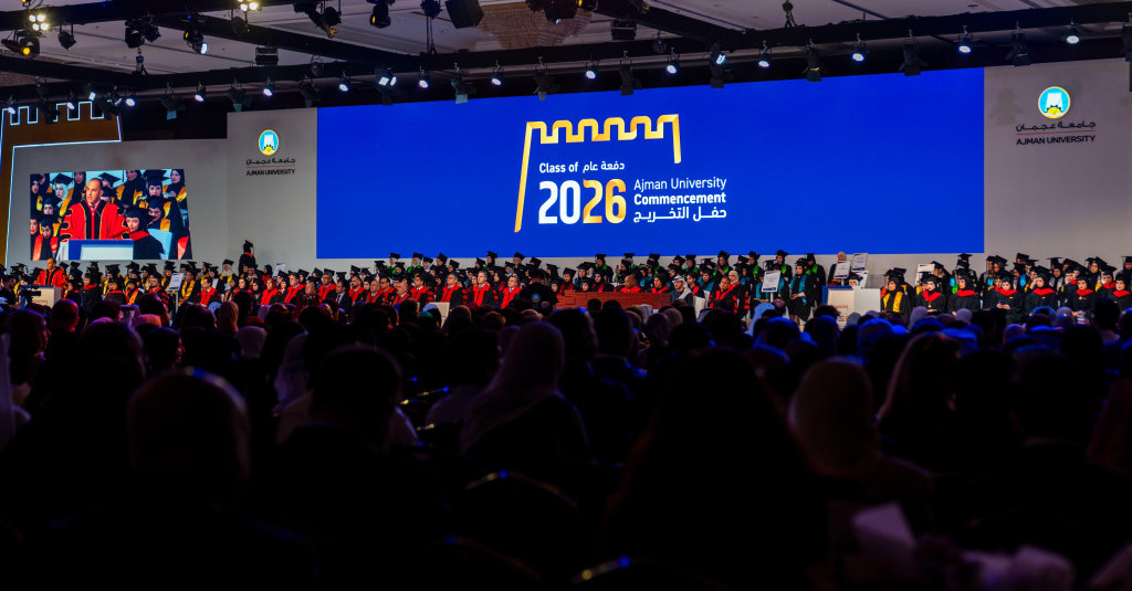 Consort of Ruler of Ajman Witnesses Graduation of 450 Female Students from UAE-Kuwait Brotherhood Class of 2026 at Ajman University