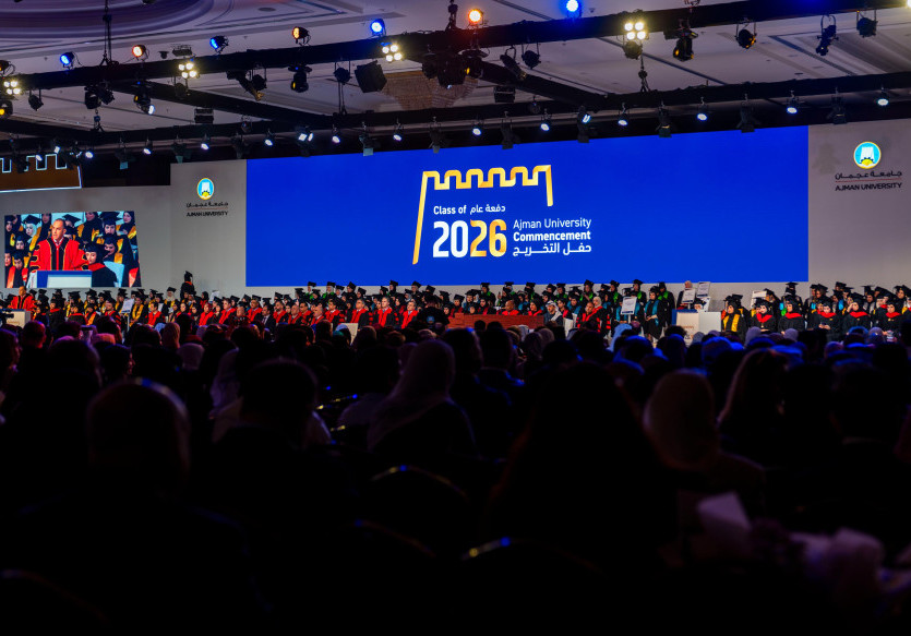 Consort of Ruler of Ajman Witnesses Graduation of 450 Female Students from UAE-Kuwait Brotherhood Class of 2026 at Ajman University