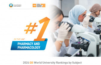 Ajman University Ranks #1 in UAE for 2 Subjects, in Top 5 for 7 Subjects