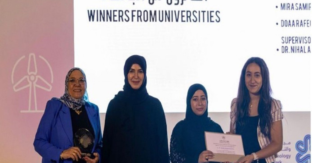 Students from the pharmacy college participated by a novel project in the Sharjah Sustainability award in its 11th cycle