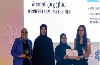 Students from the pharmacy college participated by a novel project in the Sharjah Sustainability award in its 11th cycle