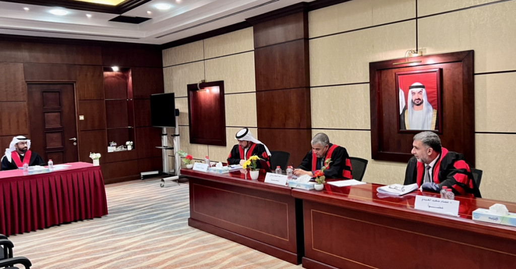 مناقشة رسالة الماجستير للطالب/ خالد أحمد العبدولي