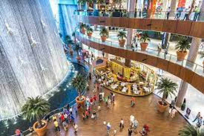 Trip to famous tourism spots in the UAE, Dubai Mall.