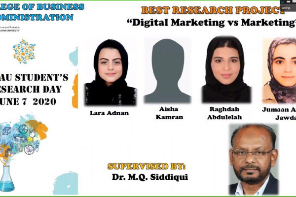 طلبة جامعة عجمان يتنافسون علميًا في زمن الكورونا ببحوث حول التعلم الذكي ونظم الطوارئ لمرضى القلب