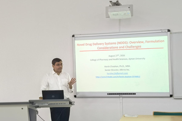 College of Pharmacy and Health Sciences Hosts Guest Lecture on Novel Drug Delivery Systems