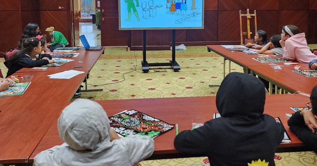 Ajman University Conducts Sustainability Workshop for Youth During Winter Fest 2022
