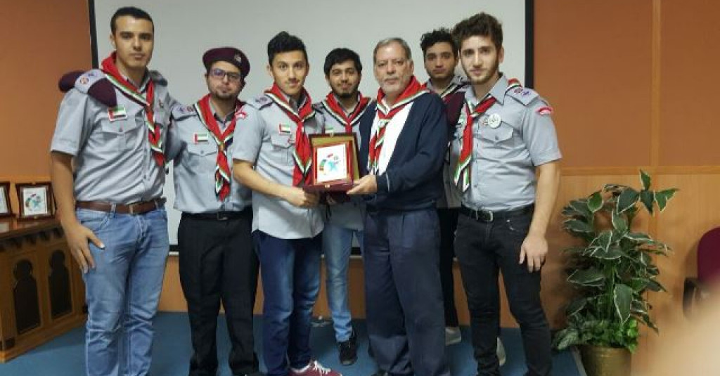 جوالة جامعة عجمان يشاركون في دورة تأهيل رواد العشائر الكشفية