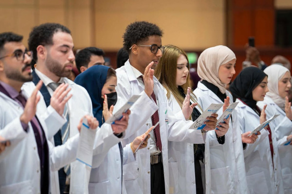Ajman University’s Future Doctors Begin Their Clinical Journey at the White Coat Ceremony