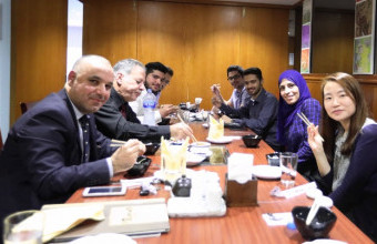 بحث التعاون الثقافي بين الجامعة والقنصلية الكورية