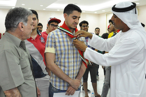 مخيم كشفي لطلاب جامعة عجمان وتشكيل أول عشيرة جوالة بالجامعة