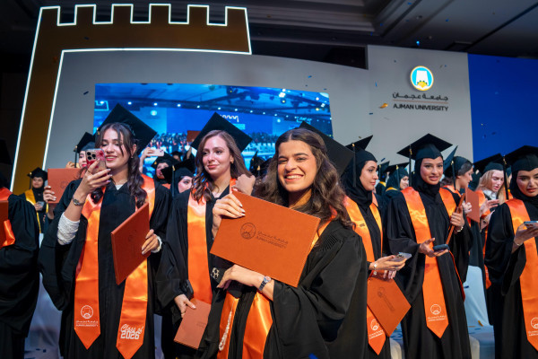 Consort of Ruler of Ajman Witnesses Graduation of 450 Female Students from UAE-Kuwait Brotherhood Class of 2026 at Ajman University