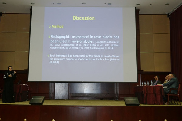 Emarati Researchers Present First Master’s Thesis; College of Dentistry