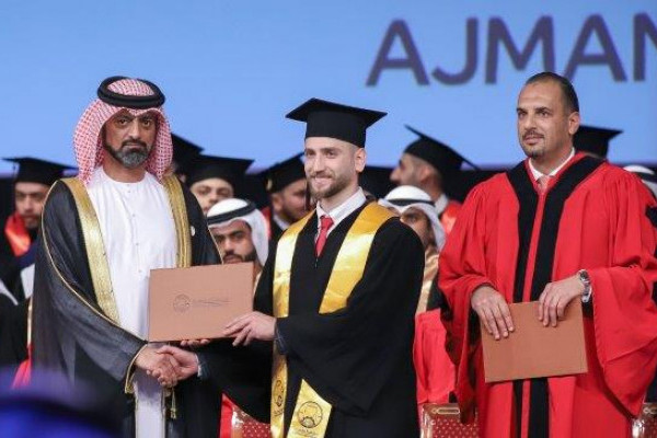 Humaid Al Nuaimi Attends Graduation of ‘Year of Tolerance’ Batch of Ajman University