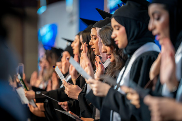Consort of Ruler of Ajman Witnesses Graduation of 450 Female Students from UAE-Kuwait Brotherhood Class of 2026 at Ajman University
