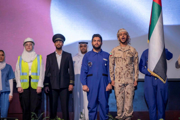 ماجد النعيمي يشهد احتفالات جامعة عجمان باليوم الوطني الـ 48