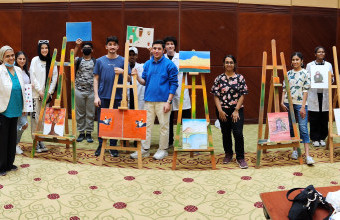 AU Organizes Fine Arts Course for Youth During Winter Fest 2022