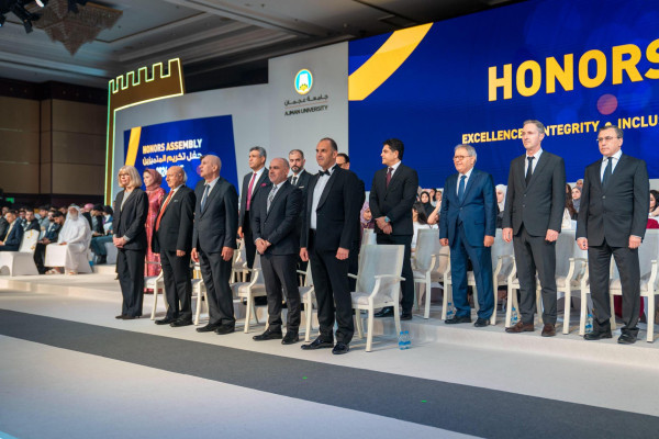 Ajman University Recognizes Excellence Across Its Academic Community and Strategic Partners at the 2024–25 Honors Assembly
