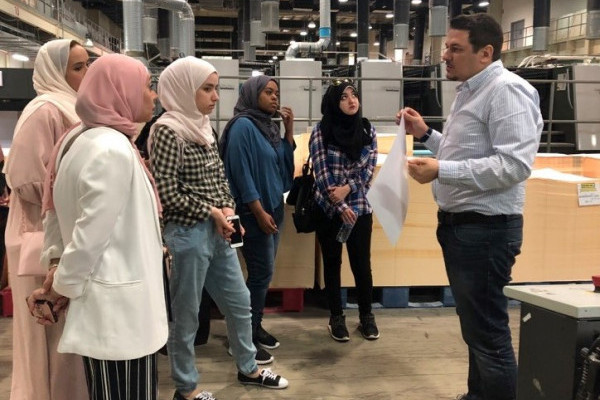 Graphic Design students in a field visit to enhance their experience in publication & printing