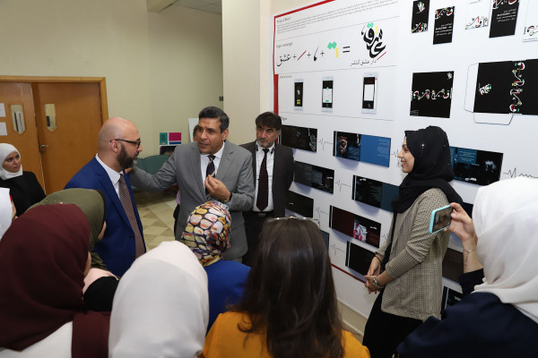 Graphic Design students design creative designs during their graduation exhibition