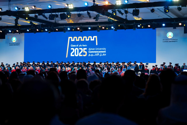 H.H. Sheikh Humaid Al Nuaimi Attends the Graduation Ceremony for Ajman University’s Class of 2025