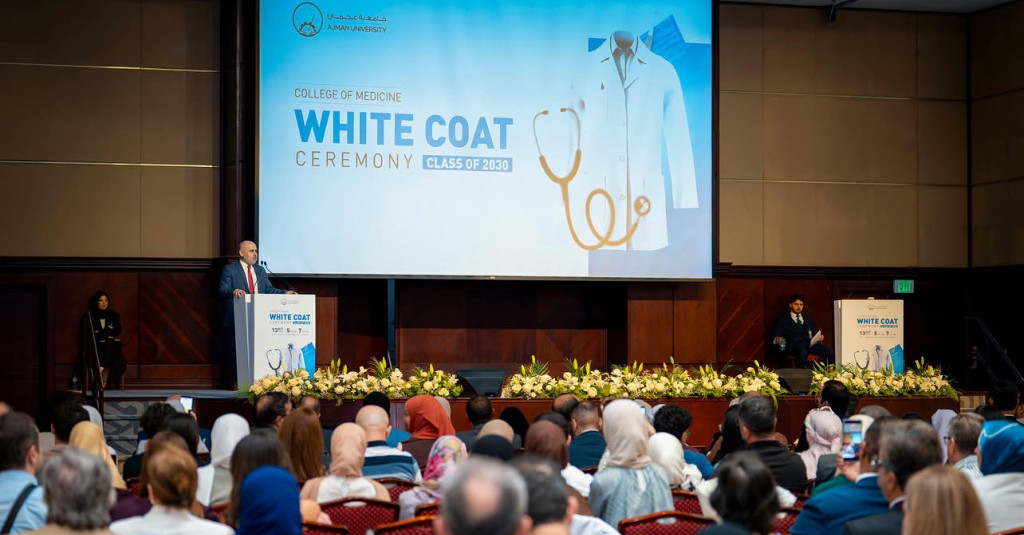 Ajman University’s Future Doctors Begin Their Clinical Journey at the White Coat Ceremony