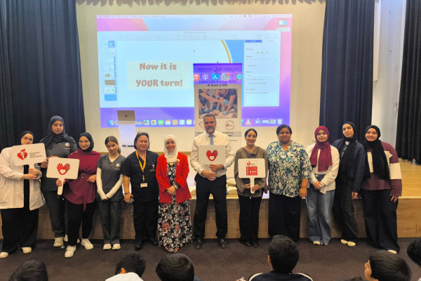Teaching Kids to Step in and Save a Life at Ajman Academy — A CPR Awareness Workshop