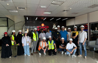 Civil Engineering Students Visit Middle East Roofing Factory