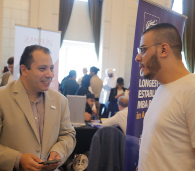 Ajman University College of Business Administration Participates in QS Discover Master's and MBA Fair