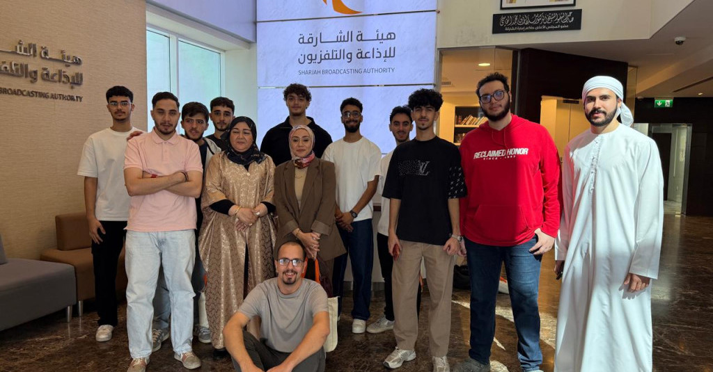 College of Mass Communication Students Visit Sharjah Broadcasting Authority