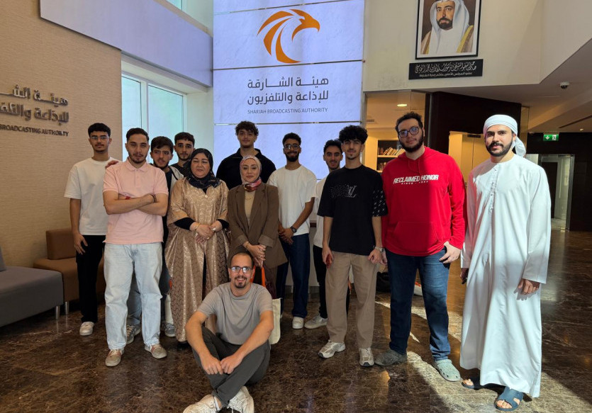 College of Mass Communication Students Visit Sharjah Broadcasting Authority