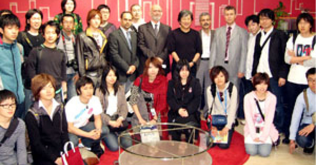 Students of Kokushikan University from Japan visited Ajman University and agreed to exchange training students and visits