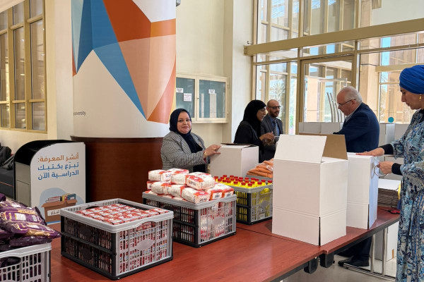 كلية القانون تنظم مبادرة «المير الرمضاني» لتعزيز الأمن الغذائي