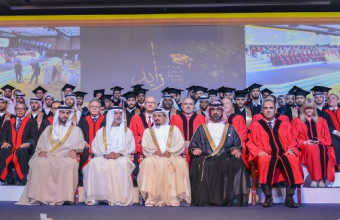 حاكم عجمان يشهد حفل تخريج الفوج الثاني من الدفعة 27 بجامعة عجمان تحت شعار 