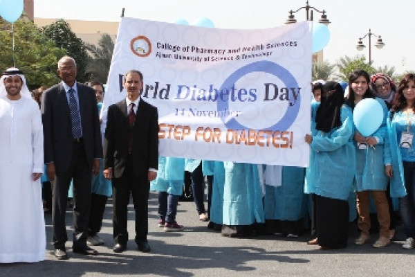 AUST Ajman Blue Sky to mark the World Diabetes Day
