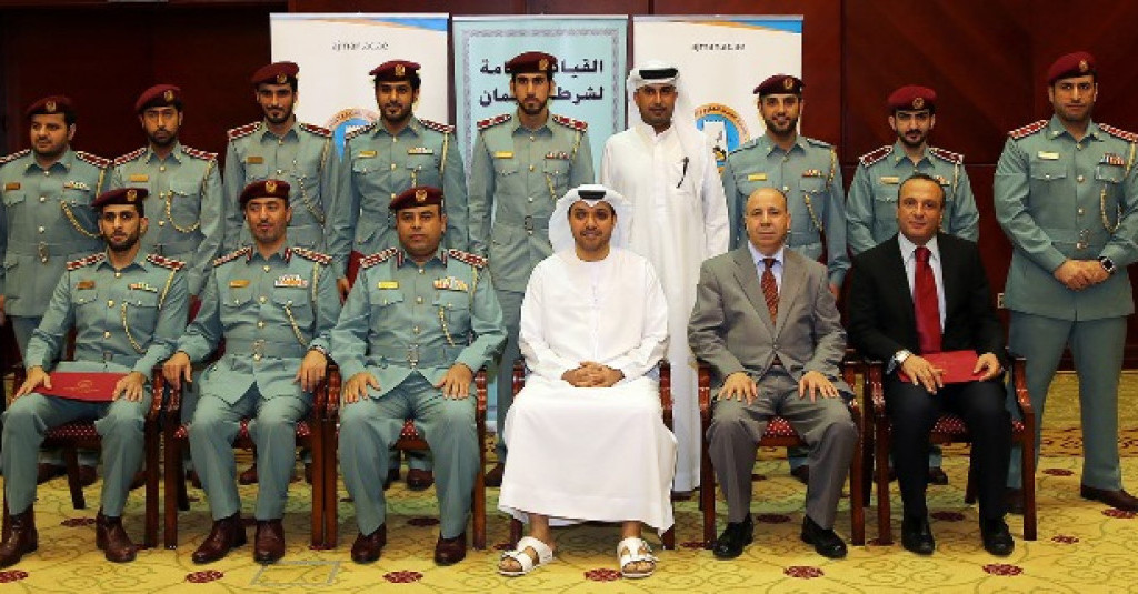 Ajman Police Officers Complete English Communication Course at Ajman University