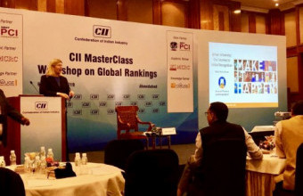 AU’s Journey with QS Ranking Featured as “Case Study” in Seminars Across India