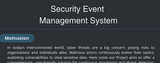 Security Event Management System