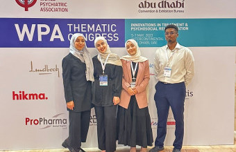 مشاركة متميزة لطلبة نادي الطب النفسي في مؤتمر WPA في أبوظبي