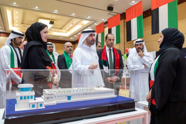 ماجد النعيمي يشهد احتفالات جامعة عجمان باليوم الوطني الـ 48