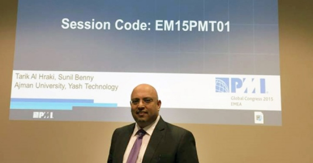 جامعة عجمان تشارك في مؤتمر إدارة المشروعات العالمي 2015