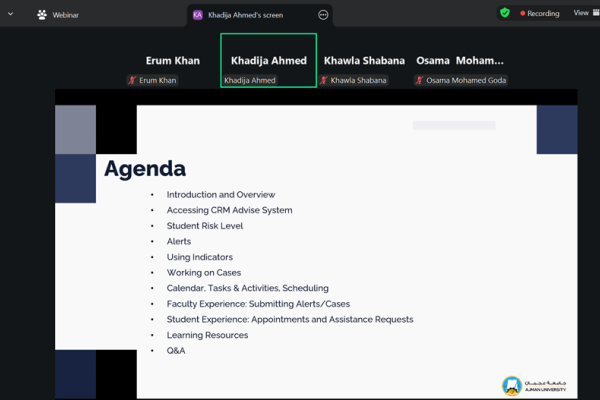 Student Success Center Hosts CRM Advise Webinar in Collaboration with IT
